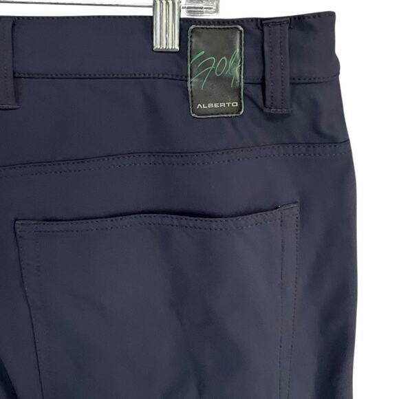 Alberto Pro Golf Pants Mens US 40 Navy 3XDRY Cooler Modern Fit Stretch OEKO-TEX - Picture 9 of 13